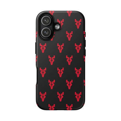 Mazatlán Bull Phone Case – Black Red Streetwear Tough Shockproof Cover