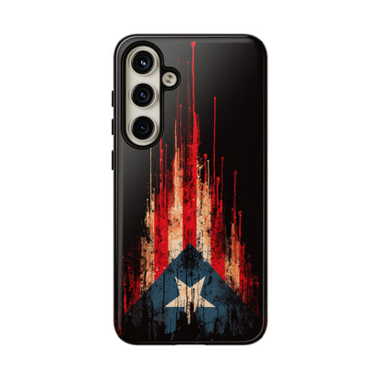 Puerto Rico Flag Phone Case | Distressed Puerto Rican Flag Tough Case | Boricua Pride Protective iPhone Samsung Cover