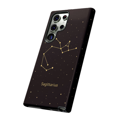 Sagittarius Zodiac Constellation Phone Case – Luxe Gold Celestial Cover