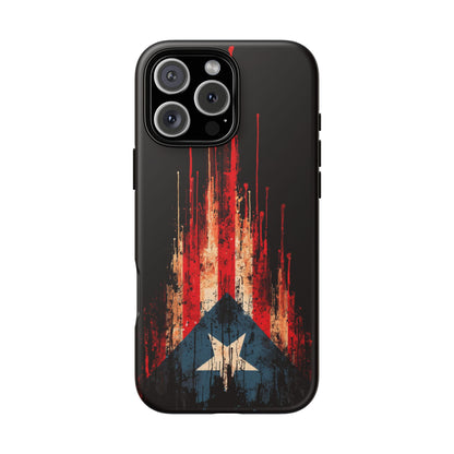 Puerto Rico Flag Phone Case | Distressed Puerto Rican Flag Tough Case | Boricua Pride Protective iPhone Samsung Cover