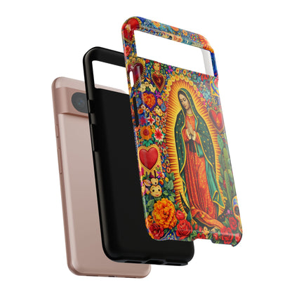 Virgin Mary Guadalupe Phone Case Mexican Folk Art Tough Cover iPhone Samsung