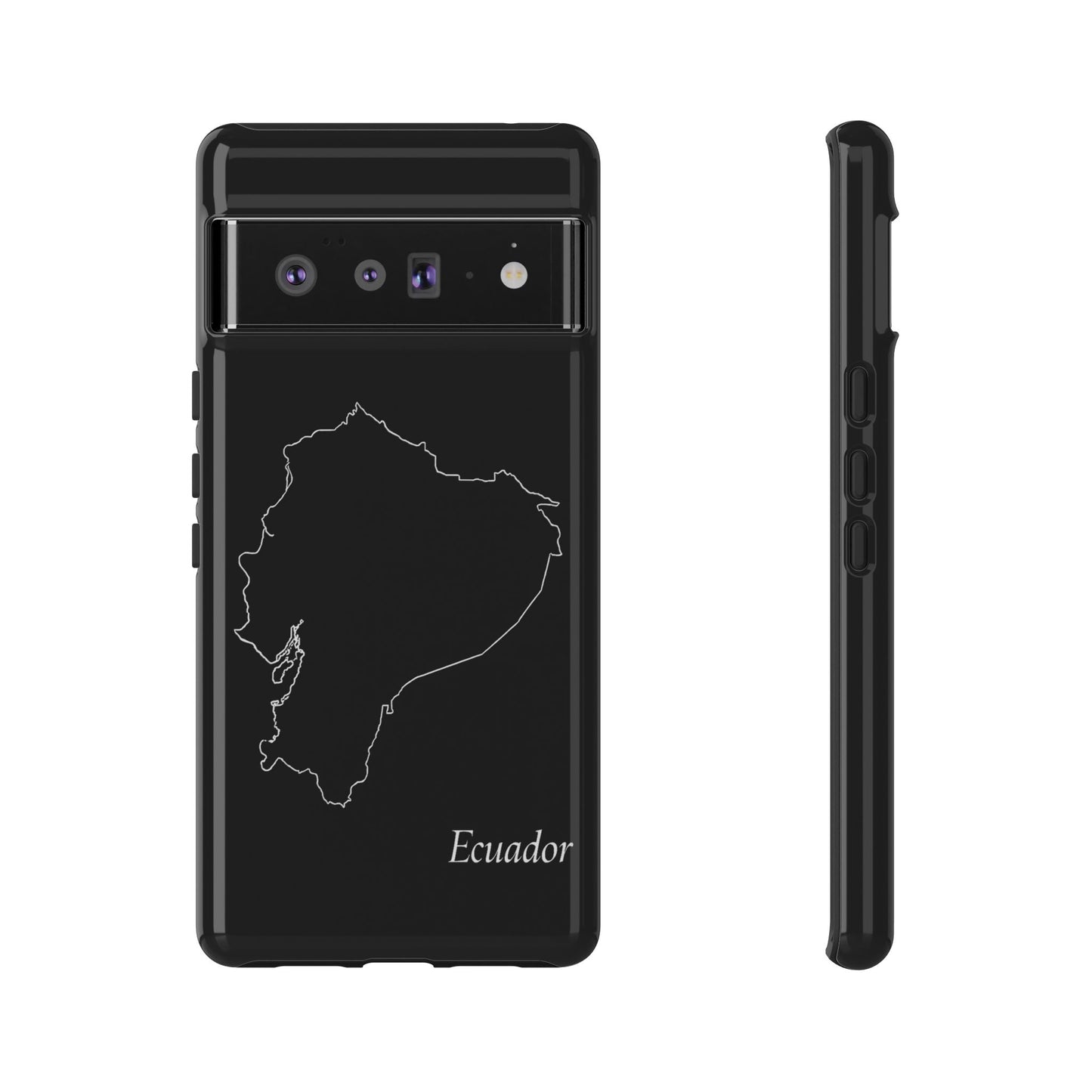Ecuador Outline Phone Case – Minimal Country Map Tough Case (iPhone, Samsung, Pixel)
