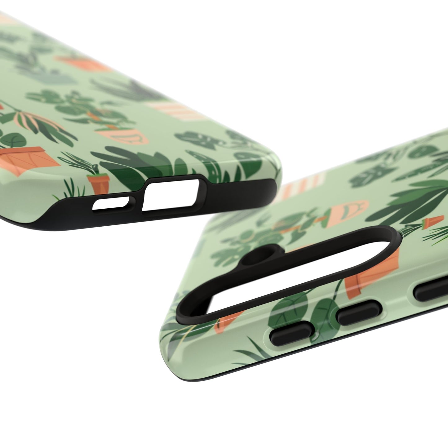 Plant Lover Phone Case | Cute Potted Plants Pattern | Botanical Aesthetic Tough Case