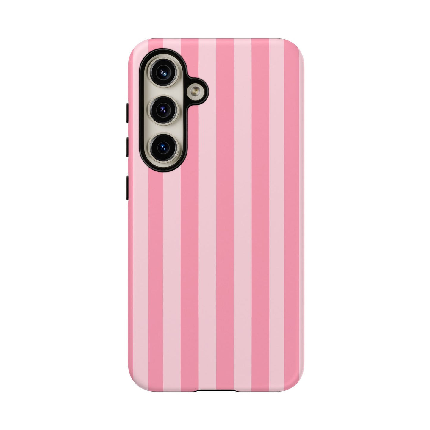 Pink Stripe Phone Case – Pastel Coquette Aesthetic Tough Protective Case
