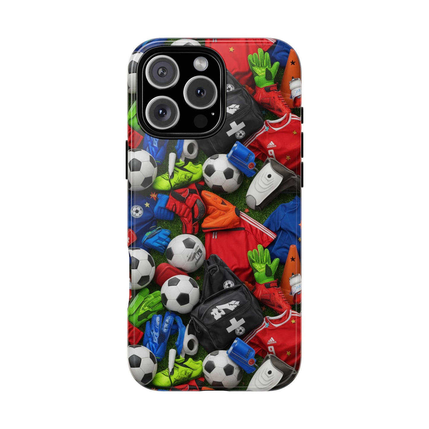 Soccer Ball Pattern Phone Case – Sports Fan Tough Protective Game Day Case