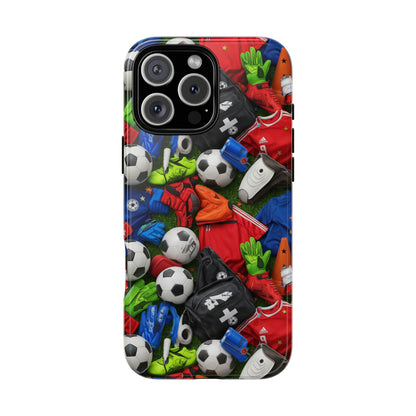 Soccer Ball Pattern Phone Case – Sports Fan Tough Protective Game Day Case