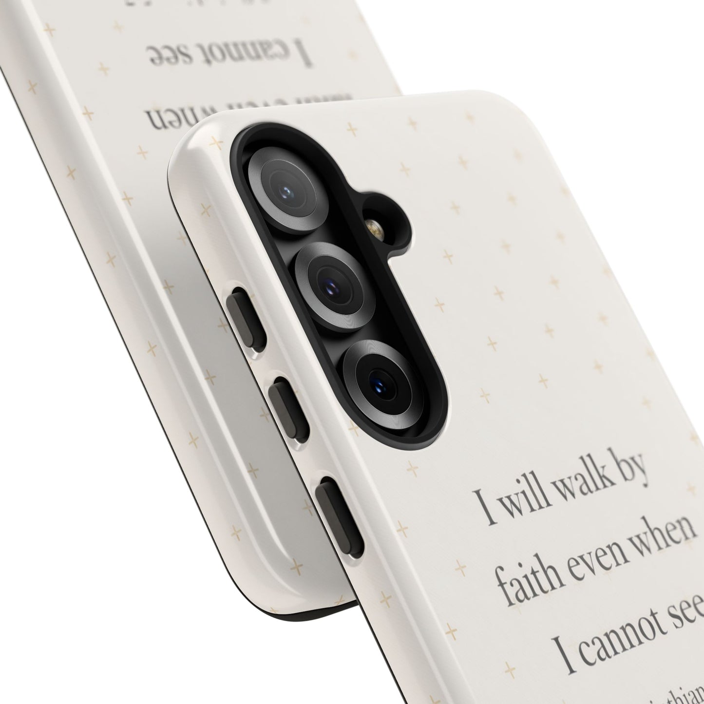 Walk by Faith Phone Case 2 Corinthians 5:7 Christian Bible Cover