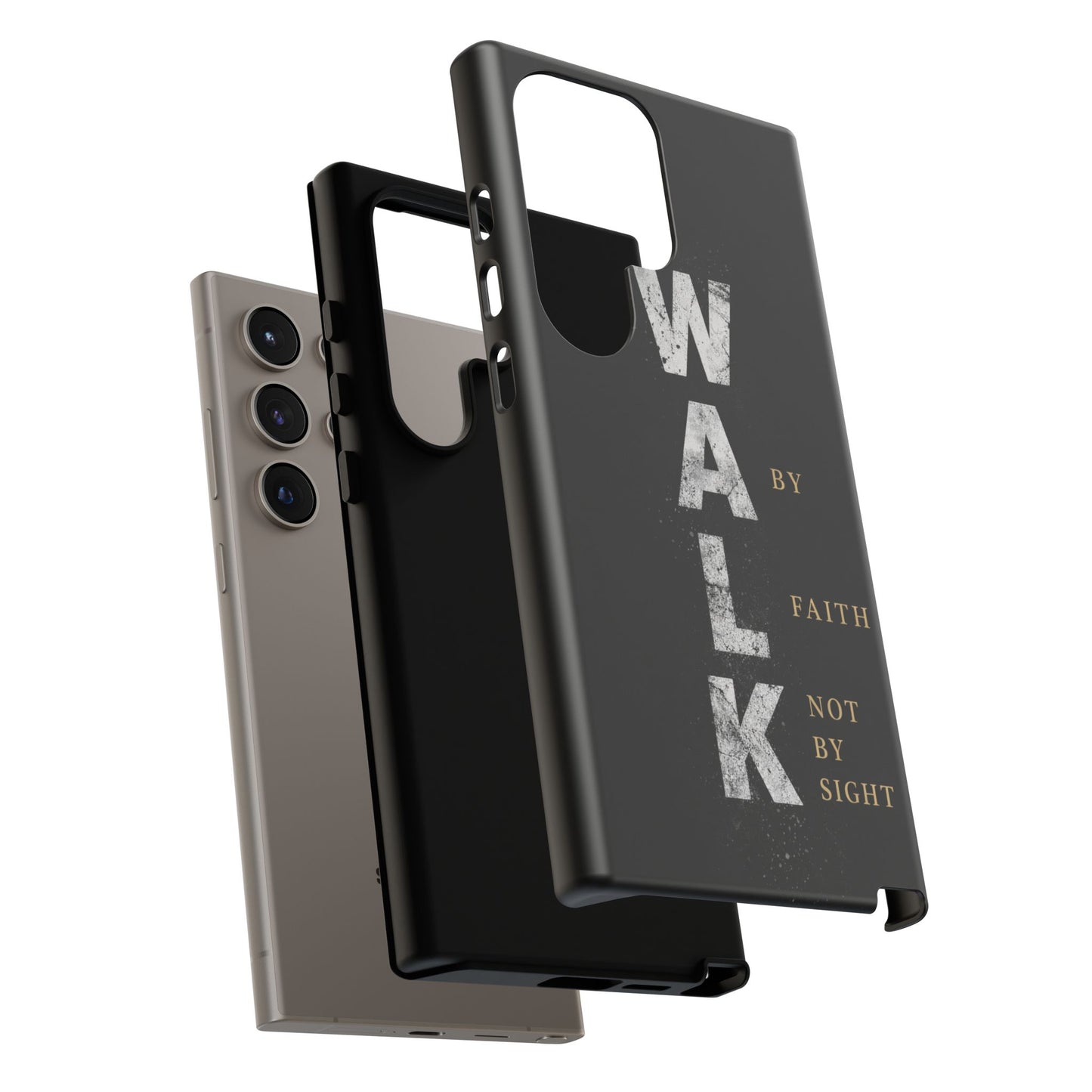 Walk by Faith Not by Sight Christian Phone Case Bible Verse Faith Cover