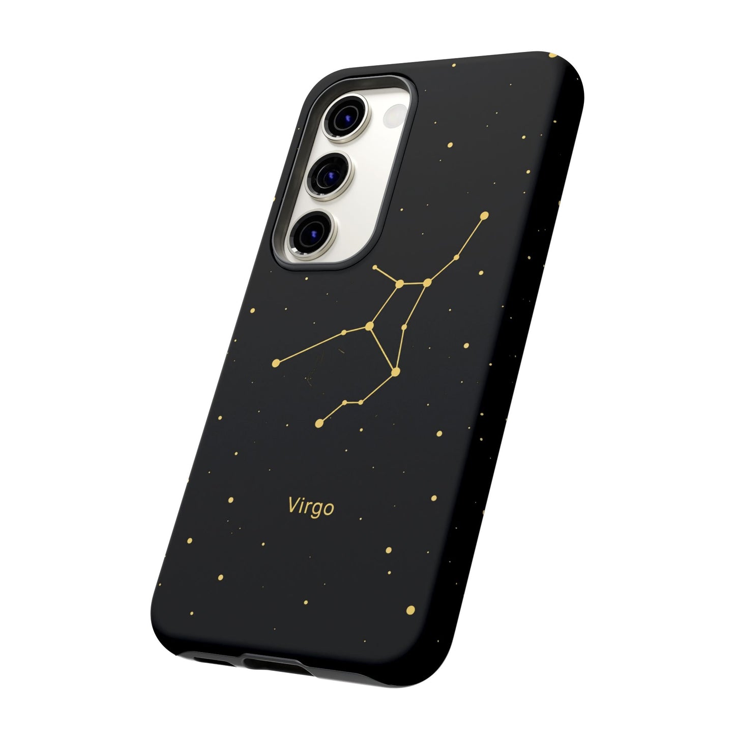 Virgo Zodiac Constellation Phone Case – Luxe Gold Celestial Cover