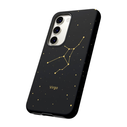 Virgo Zodiac Constellation Phone Case – Luxe Gold Celestial Cover