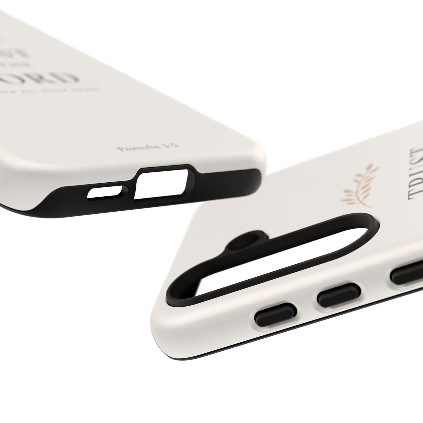 Proverbs 3:5 Christian Phone Case Trust in the Lord Minimalist Faith Cover