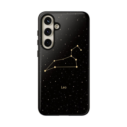Leo Zodiac Constellation Phone Case – Luxe Gold Celestial Cover
