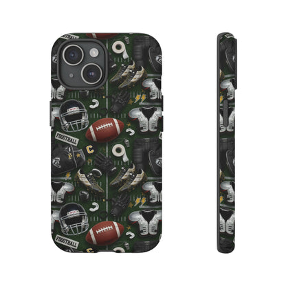 Football Pattern Phone Case – Sports Fan Tough Protective Game Day Case