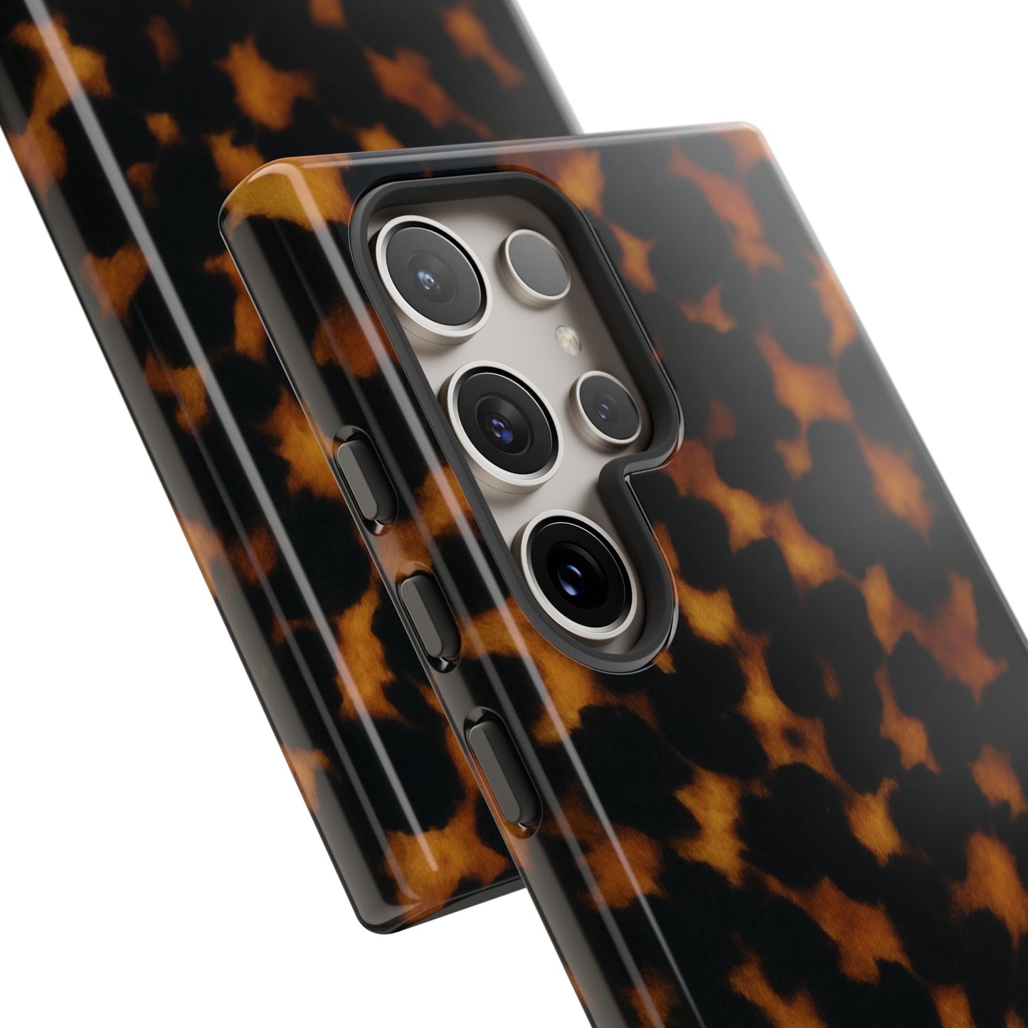 Tortoiseshell Phone Case – Brown Leopard Pattern Luxury Tough Protective Case