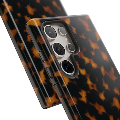 Tortoiseshell Phone Case – Brown Leopard Pattern Luxury Tough Protective Case