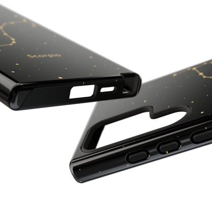 Scorpio Zodiac Constellation Phone Case – Luxe Gold Celestial Cover