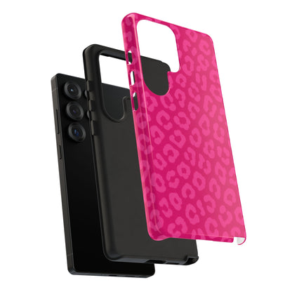 Hot Pink Leopard Phone Case – Bold Coquette Aesthetic Tough Case