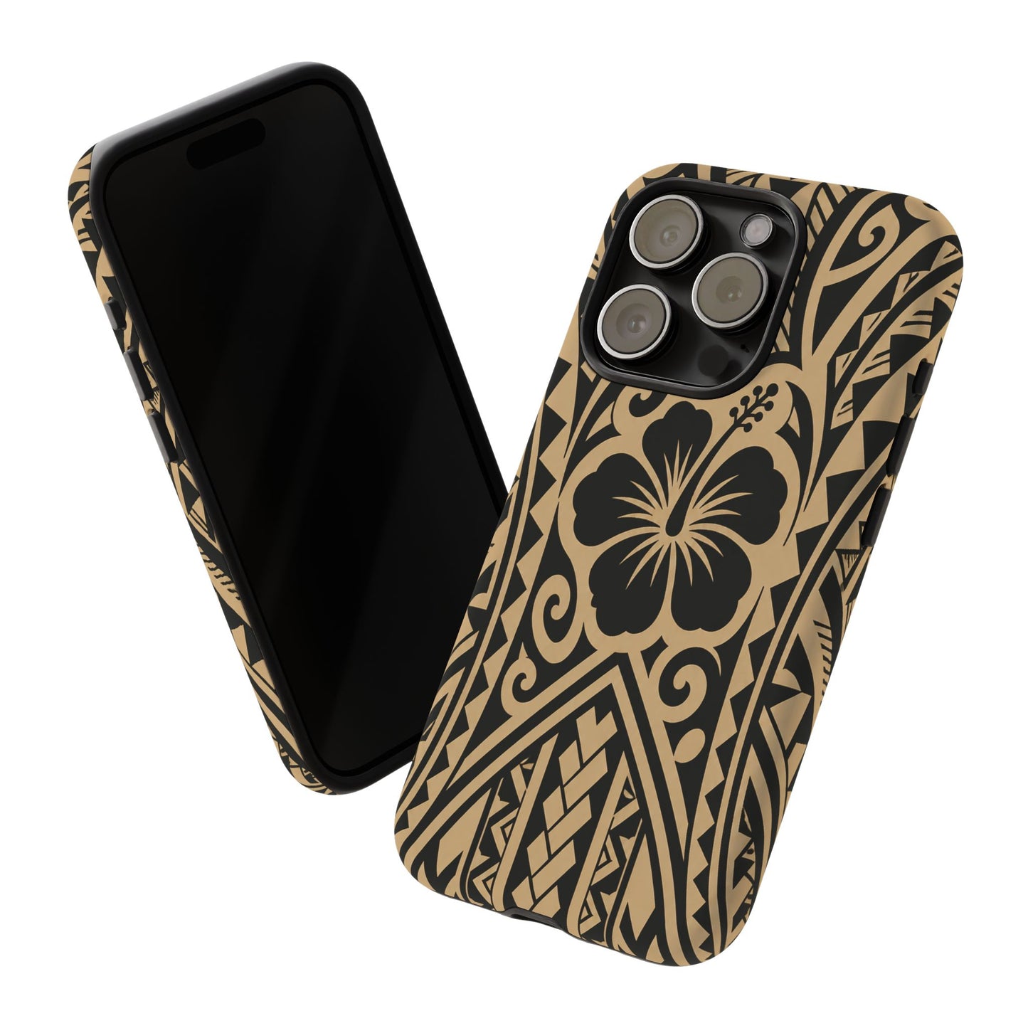Polynesian Tribal Hawaiin Hibiscus Phone Case for iPhone Samsung Galaxy