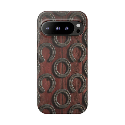 Rustic Horseshoe Western Phone Case – Cowboy Country Ranch Tough Case