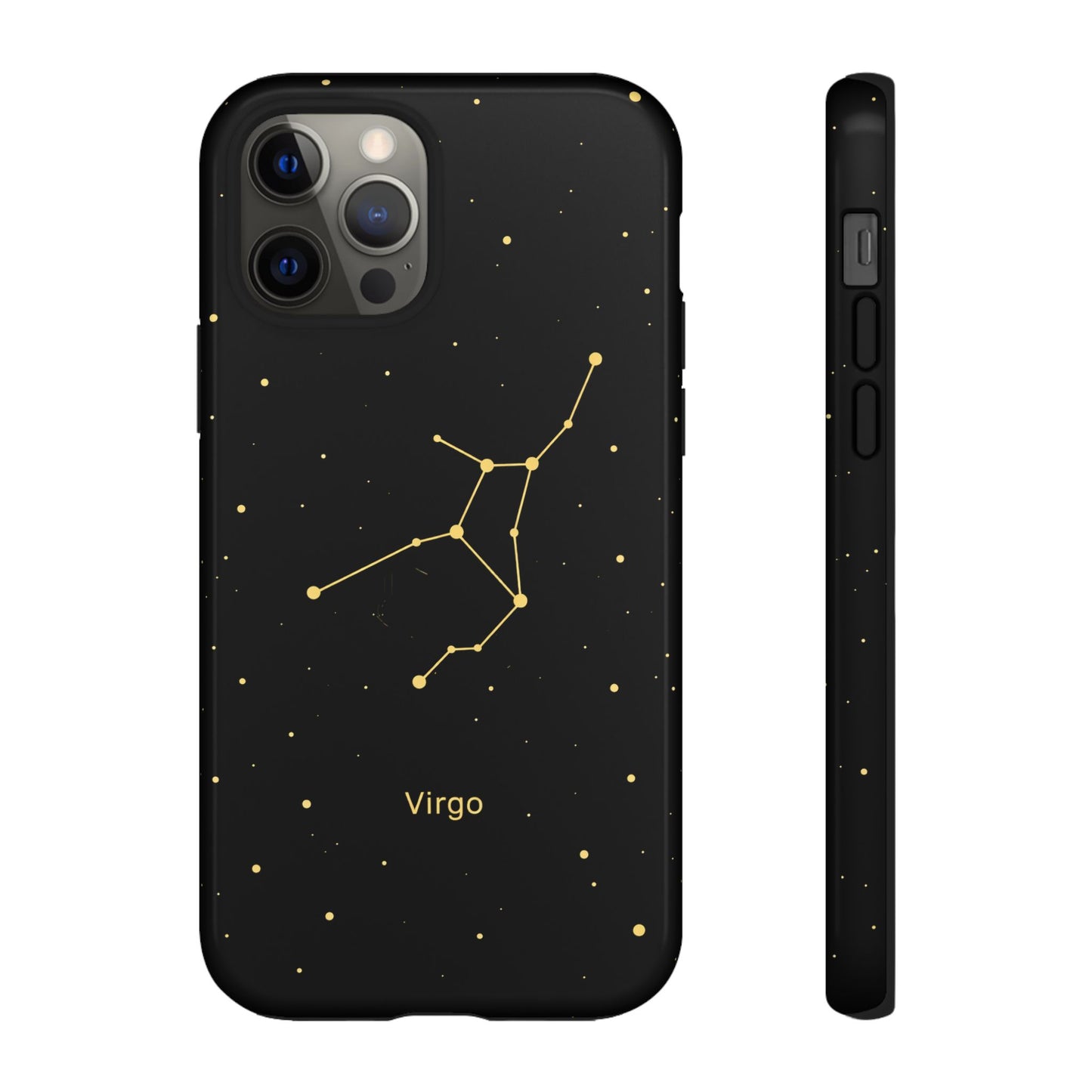 Virgo Zodiac Constellation Phone Case – Luxe Gold Celestial Cover