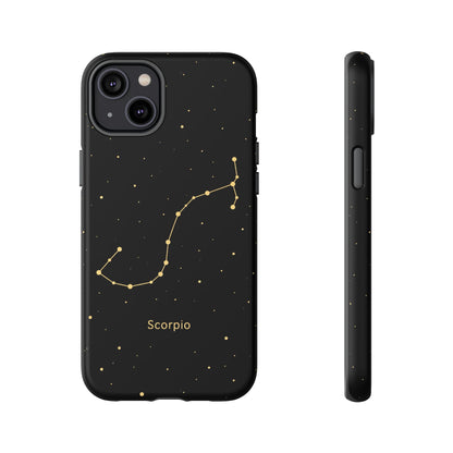 Scorpio Zodiac Constellation Phone Case – Luxe Gold Celestial Cover