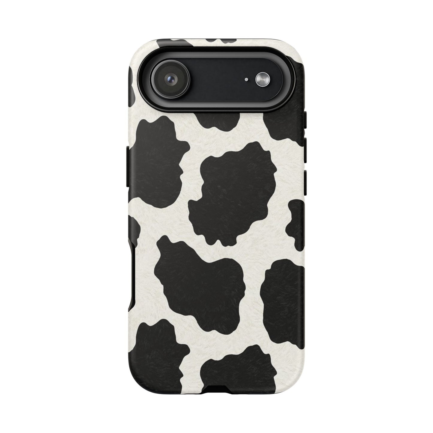Black & White Cow Print Phone Case | Aesthetic Tough Protective Case