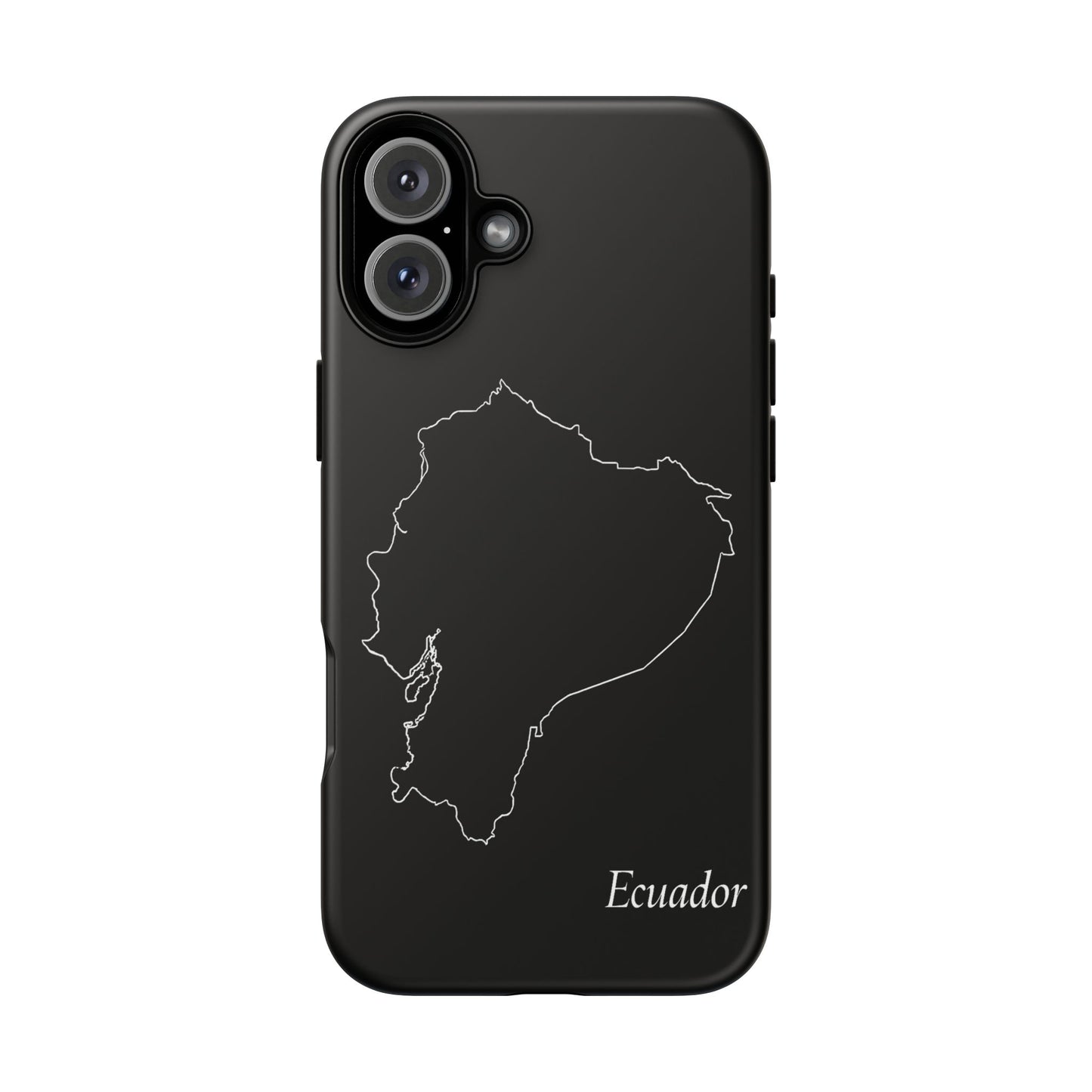 Ecuador Outline Phone Case – Minimal Country Map Tough Case (iPhone, Samsung, Pixel)