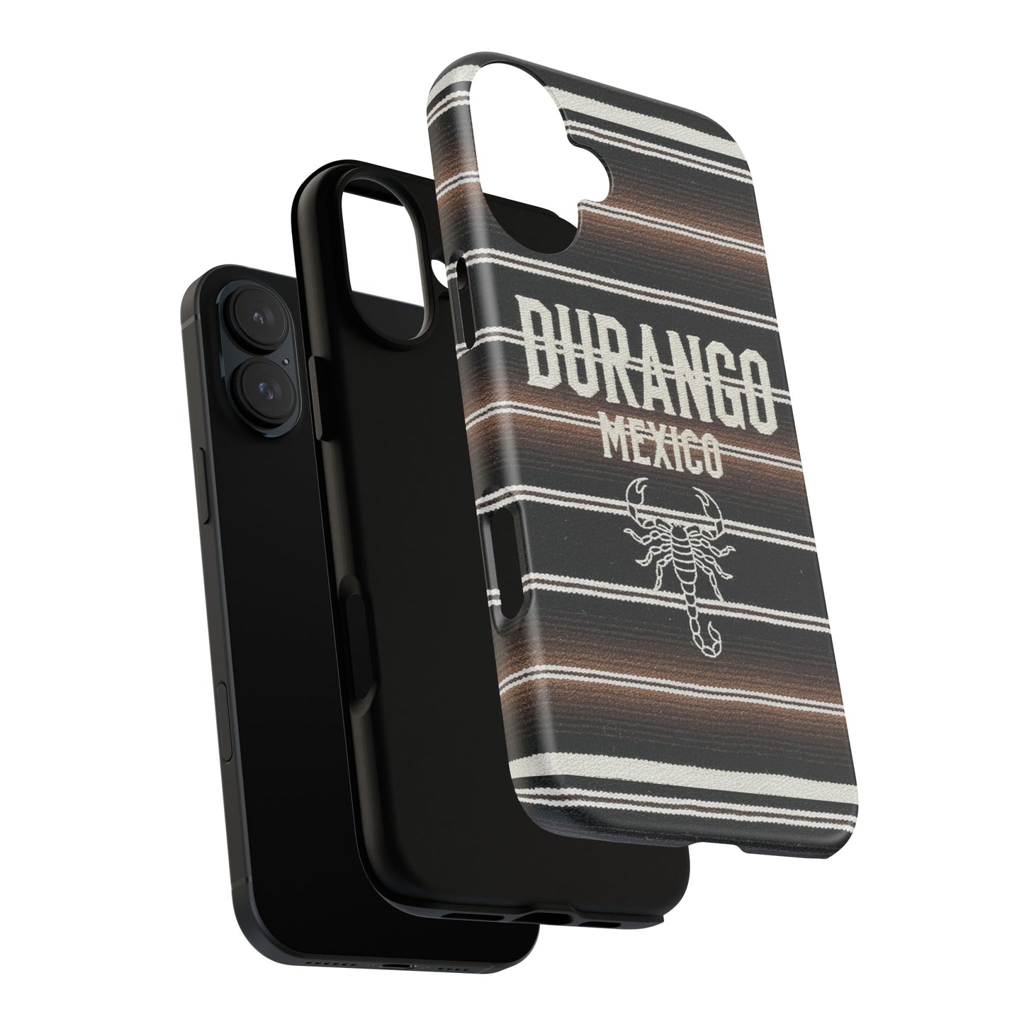 Durango Mexico Phone Case | Serape Scorpion Western Design | Mexican Heritage Tough Case for iPhone & Samsung