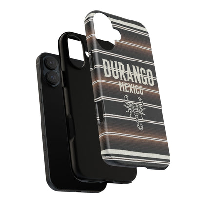 Durango Mexico Phone Case | Serape Scorpion Western Design | Mexican Heritage Tough Case for iPhone & Samsung