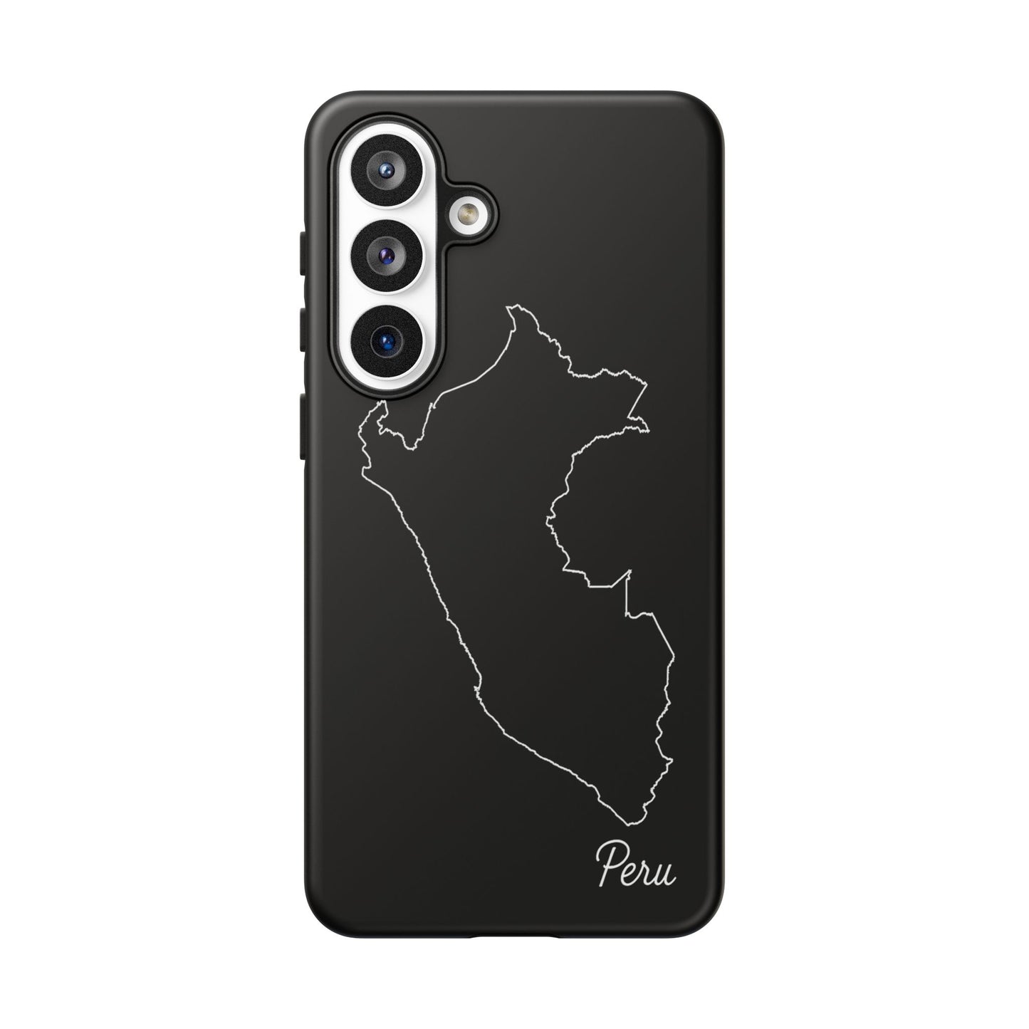 Peru Outline Phone Case – Minimal Country Map Tough Case (iPhone, Samsung, Pixel)