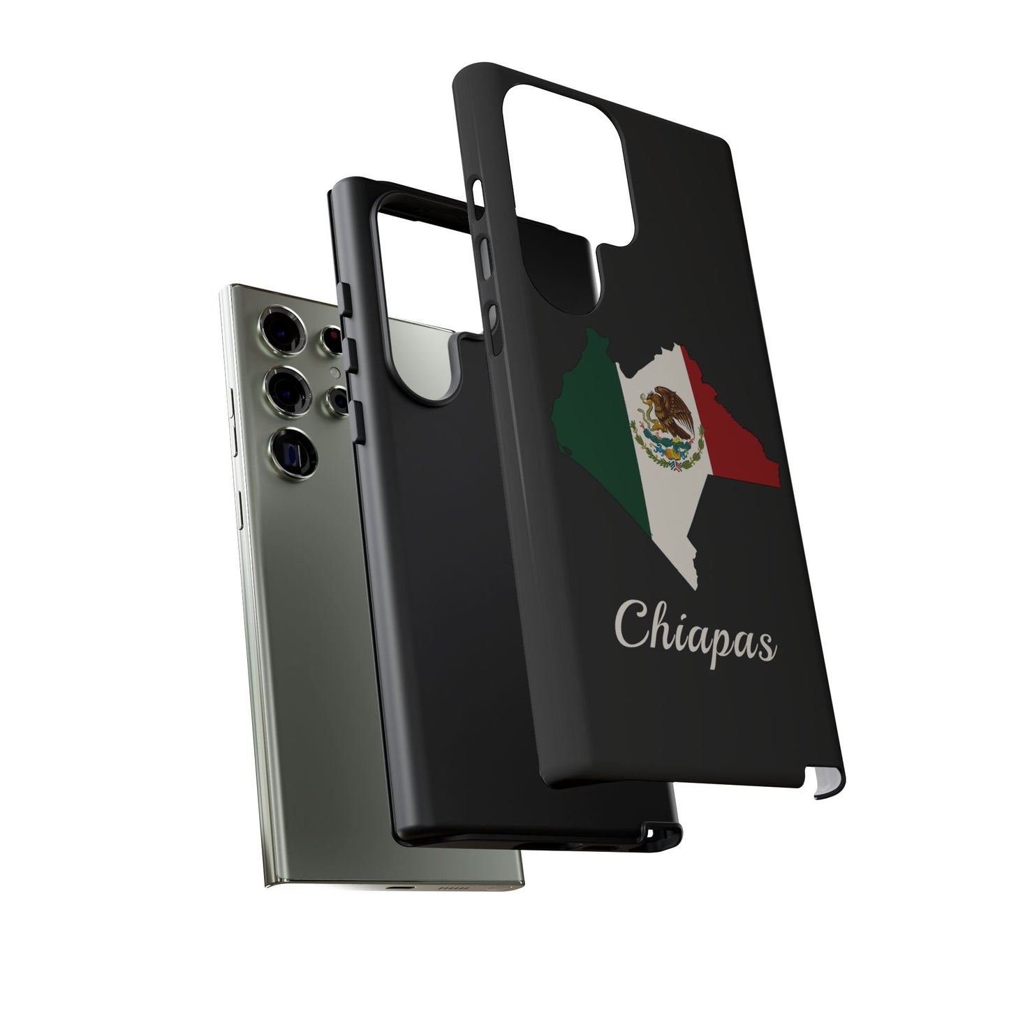 Chiapas Mexico Flag Map Phone Case | Mexican American Pride Tough Case for iPhone & Samsung
