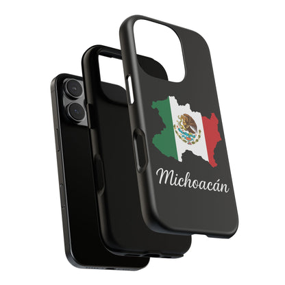 Michoacán Mexico Flag Map Phone Case | Mexican American Pride Tough Case for iPhone & Samsung
