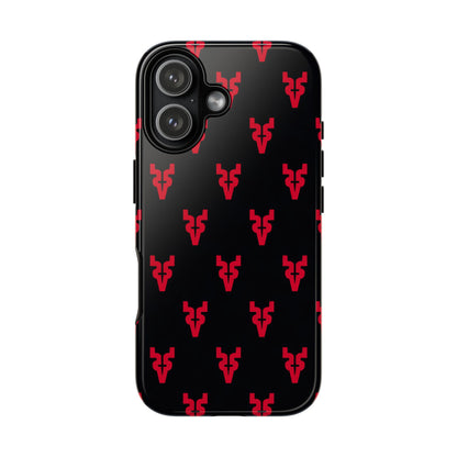 Mazatlán Bull Phone Case – Black Red Streetwear Tough Shockproof Cover