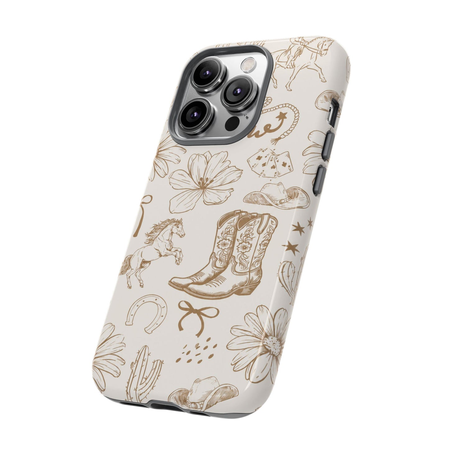 Western Cowgirl Phone Case for iPhone Samsung Galaxy Pixel Tough Case