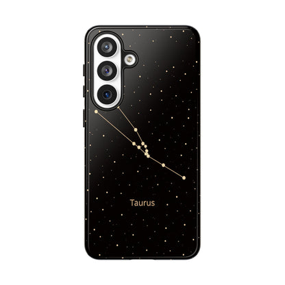 Taurus Zodiac Constellation Phone Case – Luxe Gold Celestial Cover