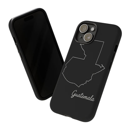 Guatemala Outline Phone Case – Minimal Country Map Tough Case (iPhone, Samsung, Pixel)