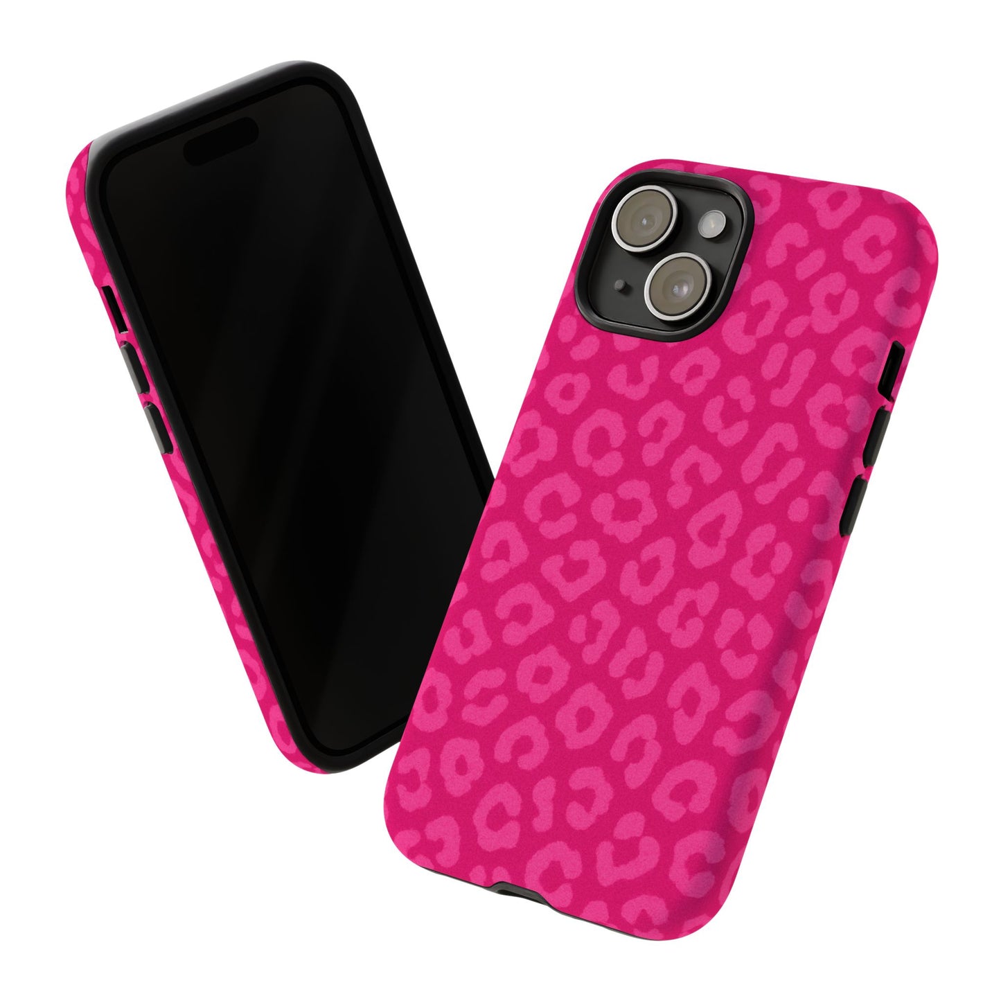 Hot Pink Leopard Print Phone Case – Bold Coquette Leopard Tough Case