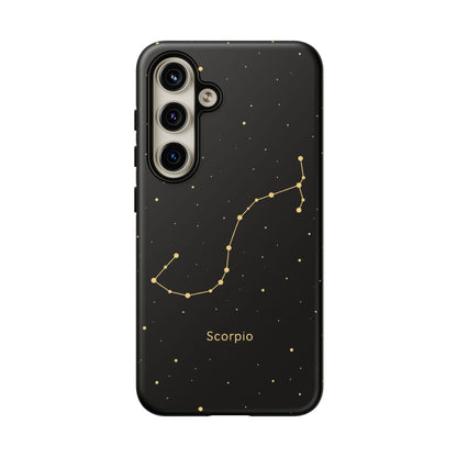 Scorpio Zodiac Constellation Phone Case – Luxe Gold Celestial Cover