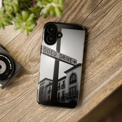 Rodeo Drive Phone Case | Los Angeles Aesthetic Black & White Photography | Luxury LA Street Tough Case for iPhone & Samsung