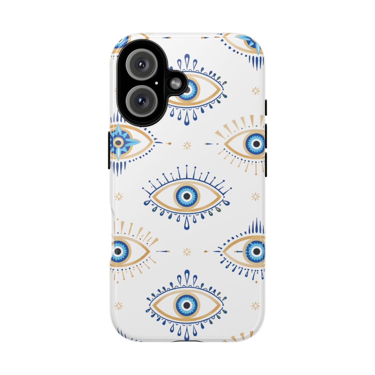Blue Evil Eye Phone Case – Protective Slim Shockproof Cover for Iphone, Samsung Galaxy and Pixel