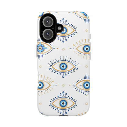 Blue Evil Eye Phone Case – Protective Slim Shockproof Cover for Iphone, Samsung Galaxy and Pixel