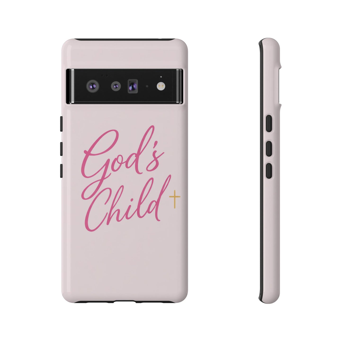 Gods Child Phone Case Christian Pink Aesthetic Tough iPhone Case