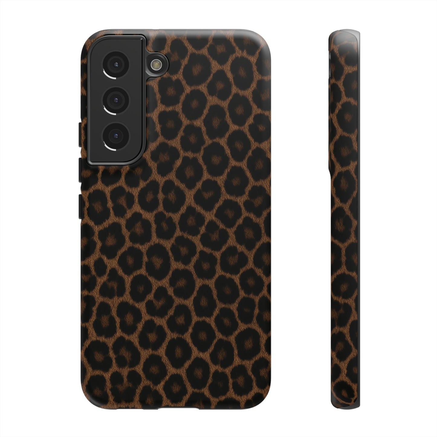 Brown Leopard Print Phone Case | Classic Animal Print Aesthetic Tough Protective Case
