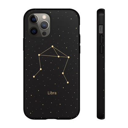 Libra Zodiac Constellation Phone Case – Luxe Gold Celestial Cover