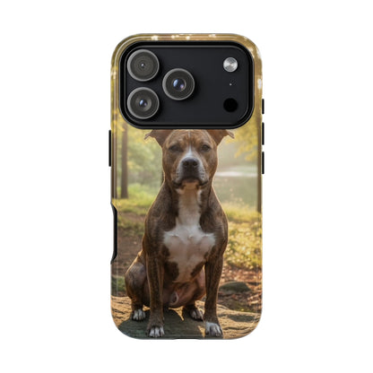 Pit Bull Phone Case – Dog Portrait Tough Case (iPhone, Samsung, Pixel)