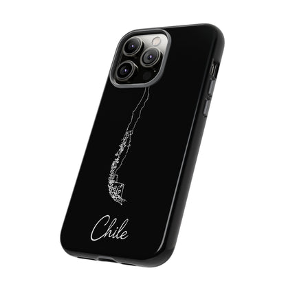 Chile Outline Phone Case – Minimal Country Map Tough Case (iPhone, Samsung, Pixel)