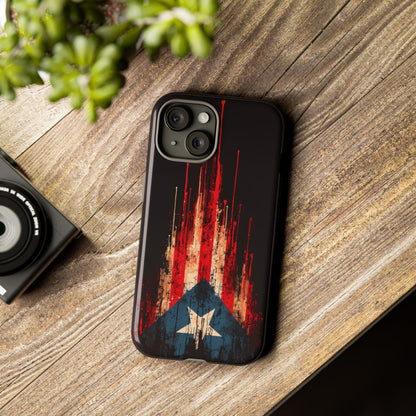 Puerto Rico Flag Phone Case | Distressed Puerto Rican Flag Tough Case | Boricua Pride Protective iPhone Samsung Cover