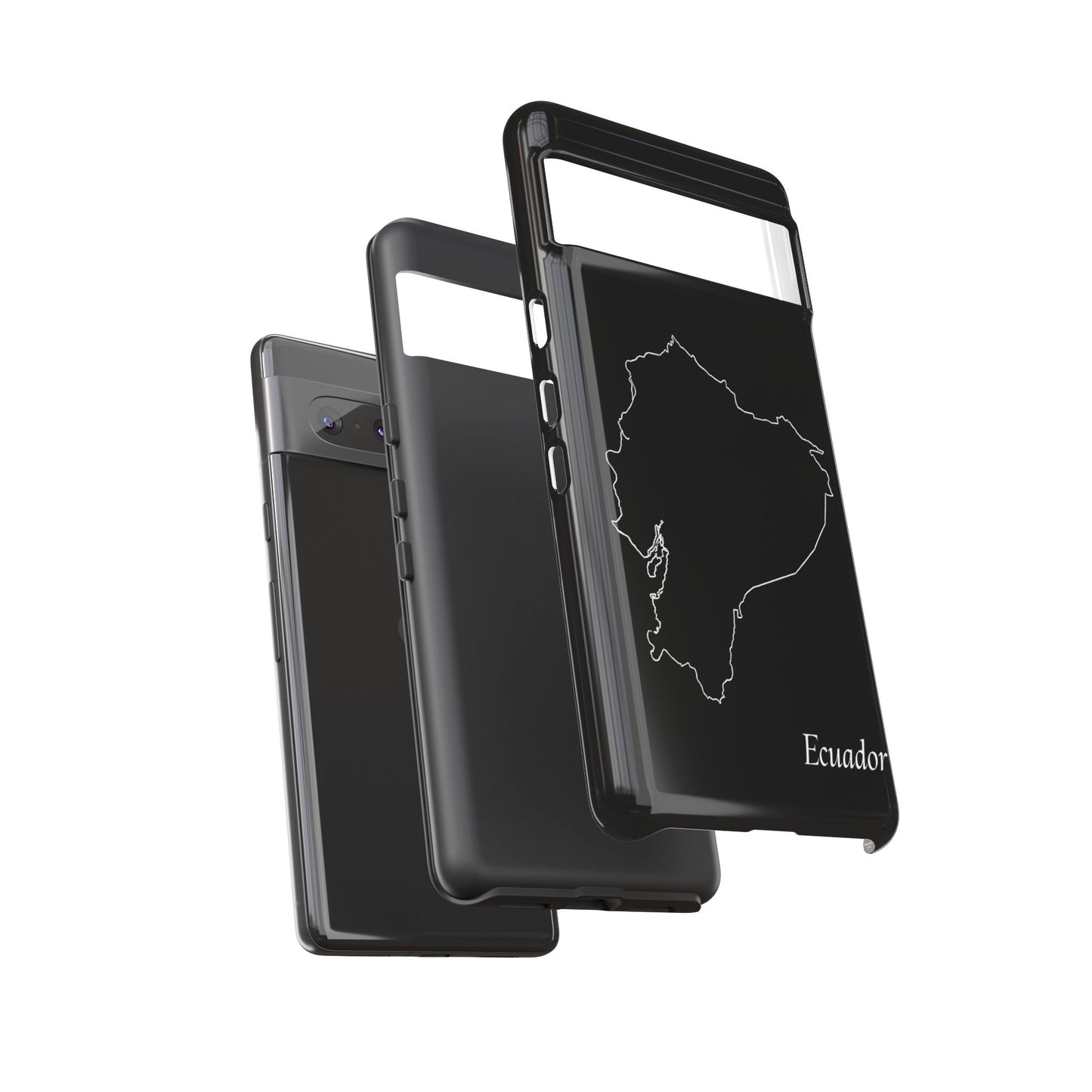 Ecuador Outline Phone Case – Minimal Country Map Tough Case (iPhone, Samsung, Pixel)