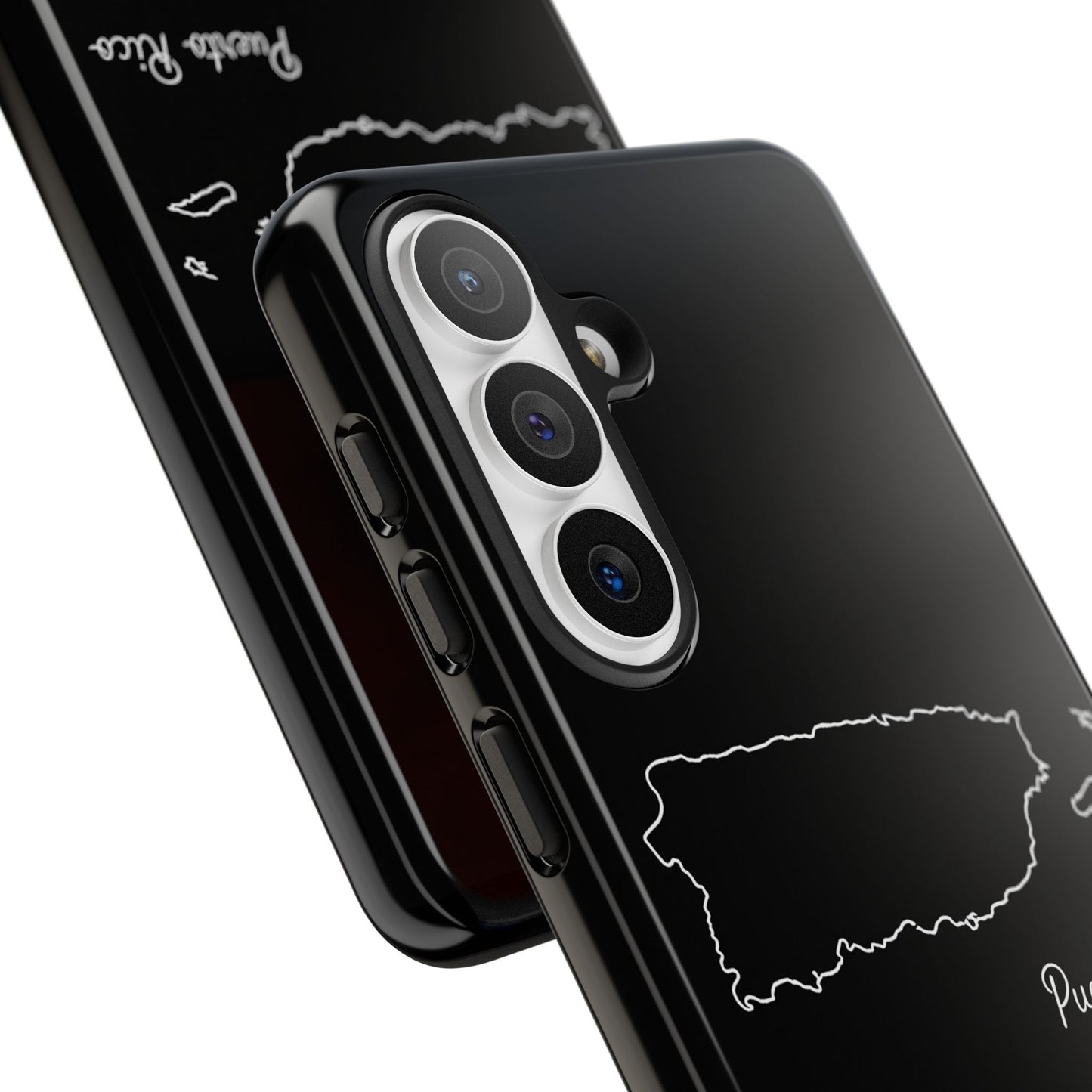 Puerto Rico Outline Phone Case – Minimal Country Map Tough Case (iPhone, Samsung, Pixel)
