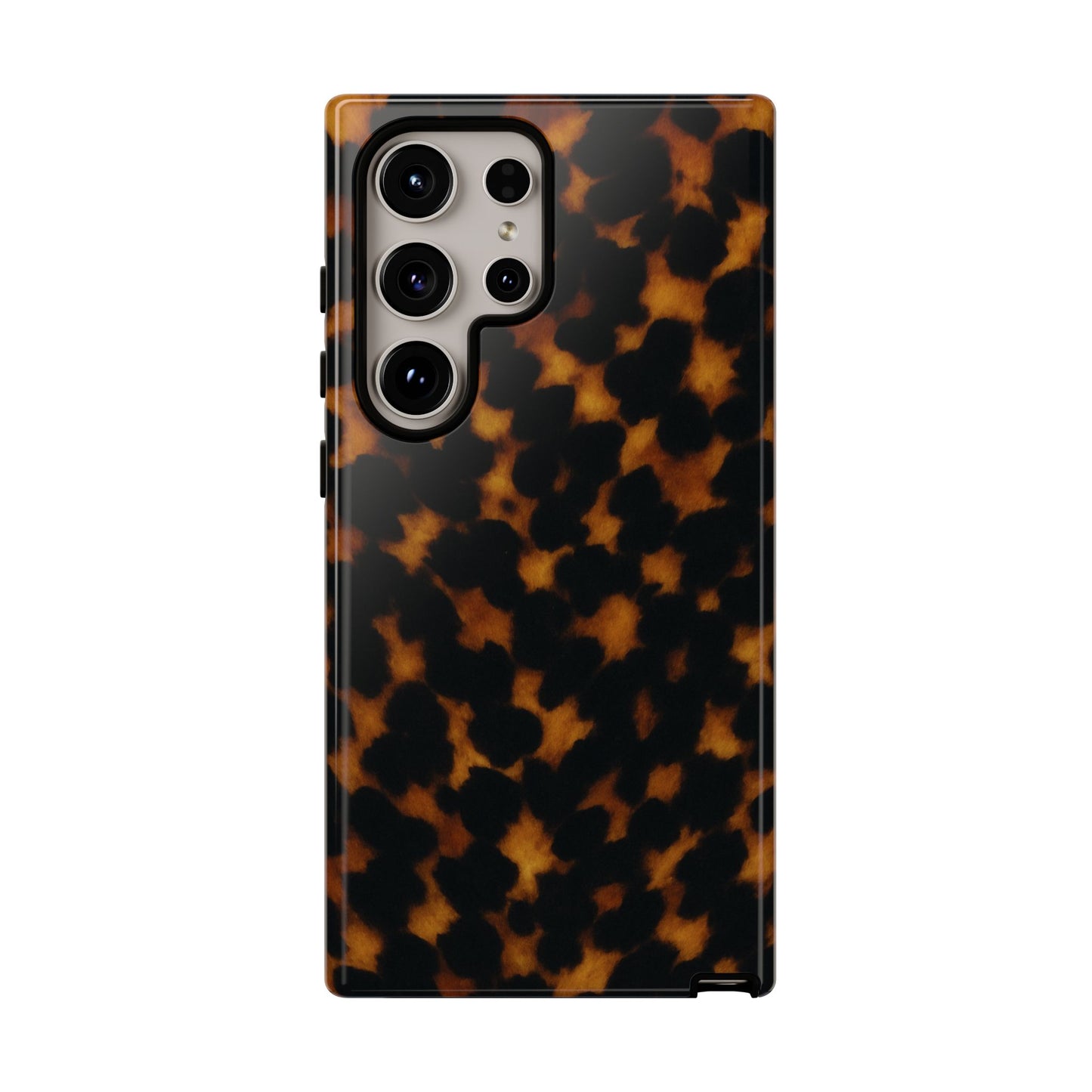 Tortoiseshell Phone Case – Brown Leopard Pattern Luxury Tough Protective Case